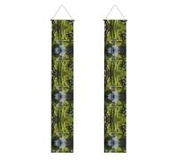 Bannière de porche WZYWHJ Willow Trees près de l'étang - Décoration murale à suspendre - Pour extérieur et intérieur - 30,5 x 180,3 cm