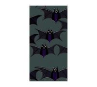 Bannière de porte à motif chauve-souris, décoration de porte verticale saisonnière, toile de fond durable pour fête, porche, entrée, jardin, 178 x 90 cm