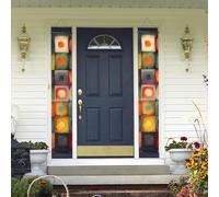 Bannière de porte à suspendre Art abstrait Printemps Été Bienvenue Porche Bannière Happy Birthday Party Bannière Photo Fond Porche Panneau Panneau de Porte D'entrée Pour Yard Intérieur Extérieur Décor