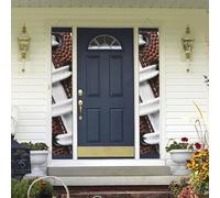 Bannière de porte à suspendre avec lacets de football américain - Bannière de porte d'entrée pour cour intérieure et extérieure