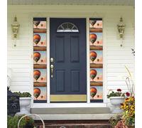 Bannière de porte à suspendre en forme de montgolfière pour le printemps et l'été - Bannière de porte d'entrée pour décoration intérieure et extérieure