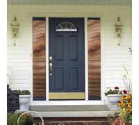 Bannière de porte à suspendre en grain de bois - Bannière de porche de bienvenue pour fête d'anniversaire - Bannière de fond photo - Panneau de porte d'entrée pour cour intérieure et extérieure