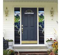 Bannière de porte à suspendre en terre pour le printemps et l'été - Bannière de porte d'entrée pour cour intérieure et extérieure