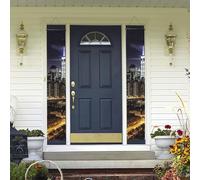 Bannière de porte à suspendre New York Night Printemps Été Bienvenue Porche Bannière Happy Birthday Party Bannière Fond Photo Panneau de Porche Panneau de Porte D'entrée pour Yard Intérieur Extérieur