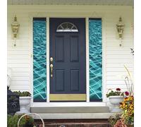 Bannière de porte à suspendre pour piscine - Printemps été - Bannière de porche - Bannière de fête d'anniversaire - Bannière de fond photo - Panneau de porte d'entrée pour cour intérieure et