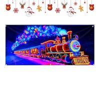 Bannière De Porte De Garage De Noël Décor LED De Fête Pour Intérieur Et