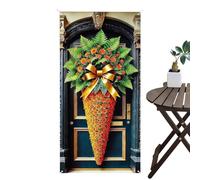 Bannière de porte de garage de Pâques, matériau imperméable, 90 x 180 cm, bannière de porte de garage pastel, design mignon, pour bureaux, salles de classe, fermes, porches et entrées