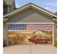 Bannière de porte de garage en forme d'oie d'automne de 1,8 x 4 m - Décoration murale d'intérieur ou d'extérieur - Décoration murale à suspendre pour photographie de campagne