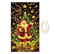 Bannière de porte de Noël, 70 x 35 pouces Fluorescence Holiday Sign | Christmas Front Door Decoration Cover - for Porch Farmhouse Indoor Outdoor Home