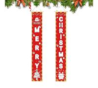 Bannière de porte de Noël - Décoration de jardin de vacances à LED, affichage d'entrée festif, décoration intérieure extérieure pour porte d'entrée, cour, patio, configuration d'arrière-plan photo, cé