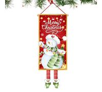 Bannière De Porte De Noël,Enseigne Pour Les Fournitures De Fête - Bannière De Porte D'Entrée Famille De Bonhommes De Neige,Pour Intérieur Extérieur Maison Jardin Mur