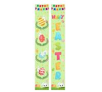 Bannière De Porte De Pâques | Décoration De Lapin De Pâques | Bannière De Pâques Happy, Bannière De Porte D'entrée D'oeufs De Lapin De Pâques Pour Le Mur Du Porche De Jardin, Maison
