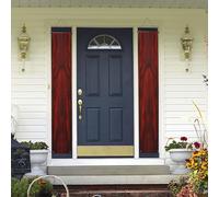 Bannière de porte en bois rouge à suspendre pour le printemps et l'été - Bannière « Happy Birthday » - Bannière de fête d'anniversaire - Panneau de porte d'entrée pour cour intérieure et extérieure