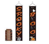 Bannière De Porte Halloween Décorations Bannière Effrayante Vintage Trick | Déco Halloween Vintage Pour Maison Garage Balcon Terrasse Clôture Jardin Entrée Mur Intérieur