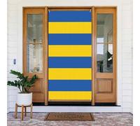 Bannière de porte imprimée drapeau de l'Ukraine, décoration de vacances réutilisable pour Halloween, Noël, fêtes