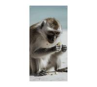 Bannière de porte « Monkey on the Ground » - Décoration de fête pour intérieur et extérieur