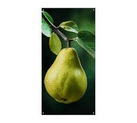 Bannière de porte « Pears on the Tree » - Panneau de bienvenue - Bannière de fête - Décorations de fête d'anniversaire - Bannière pour célébrations festives - 177 x 90 cm