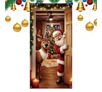 Bannière de porte plate de Noël, affichage des vacances saisonnières | Couverture de porte de Noël, affichage plat saisonnier, accent de vacances d'hiver, bannière d'entrée festive
