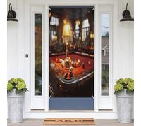 Bannière de porte saisonnière, décoration de porte de billard, panneau décoratif pour porte d'entrée, jardin, cour, terrasse, fête d'anniversaire