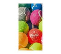 Bannière de protection de porte avec boules de pickleball - 90 x 180 cm - Bannières de fête saisonnières - Panneau de bienvenue - Décoration verticale à suspendre pour porche, entrée, jardin