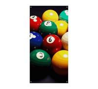 Bannière de protection de porte de billard colorée 90 x 180 cm - Bannières de fête saisonnières - Panneau de bienvenue vertical - Décoration de porte à suspendre pour porche, entrée, jardin