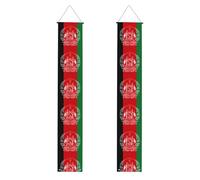 Bannière de remise de diplôme 2025 avec drapeau de l'Afghanistan, inscription « Class of 2025 », panneau de félicitations pour remise de diplôme 2025