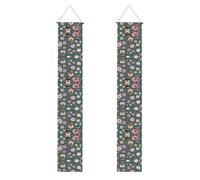 Bannière de remise de diplôme à motif floral avec inscription « Class of 2025 Congrats » - Fournitures de fête à suspendre - Style 973