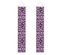 Bannière de remise de diplôme avec motif licornes roses et inscription « Class of 2025 Congrats » - Fournitures de fête à suspendre - Style 1101