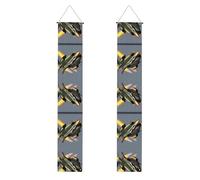 Bannière de remise de diplôme imprimée Jet Fighters Class of 2025 Congrats Grad Pancarte de fête Fournitures de fête à suspendre Style 982