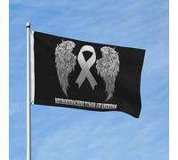 Bannière de sensibilisation aux tumeurs neuroendocrines, 90 x 150 cm, en polyester, double face, pour jardin, extérieur, maison, cour, festival, décoration