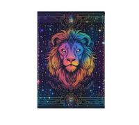 Bannière de Tarot Lion pour décoration extérieure 28 x 40 cm double face