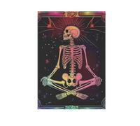 Bannière de tarot mexicain squelette pour l'extérieur pour décoration de jardin 28 x 40 cm double face