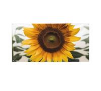 Bannière de tournesol en fleurs - Décoration de fête d'anniversaire - Photographie - Bannières et panneaux - Décoration murale - Fournitures de fête - 180 x 119 cm - Petite taille