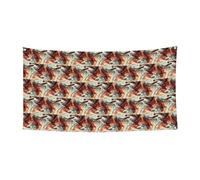 Bannière de vacances à suspendre avec 4 trous métalliques pour améliorer les vibrations festives n'importe où