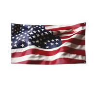 Bannière de vacances de Noël imprimée drapeau américain pompier, décoration d'intérieur ou d'extérieur pour fête, porche, bar, toile de fond festive à suspendre