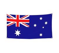 Bannière de vacances de Noël imprimée drapeau australien, décoration d'intérieur ou d'extérieur pour fête, porche, bar, toile de fond festive à suspendre