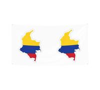 Bannière de vacances de Noël imprimée drapeau de la Colombie, décoration d'intérieur ou d'extérieur pour fête, porche, bar, toile de fond festive à suspendre