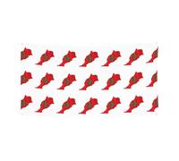 Bannière de vacances de Noël imprimée drapeau du Maroc pour intérieur ou extérieur pour fête, porche, bar, toile de fond festive à suspendre