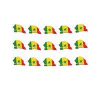 Bannière de vacances de Noël imprimée drapeau du Sénégal, décoration d'intérieur ou d'extérieur pour fête, porche, bar, toile de fond festive à suspendre