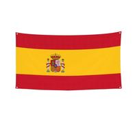Bannière de vacances de Noël imprimée drapeau espagnol, décoration d'intérieur ou d'extérieur pour fête, porche, bar, toile de fond festive à suspendre