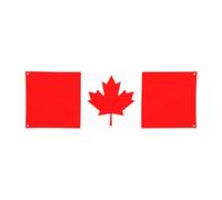 Bannière de vacances drapeau canadien - 61 x 180,3 cm, parfaite pour les fêtes de fin d'année