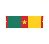 Bannière de vacances Drapeau du Cameroun - 61 x 180,3 cm, parfaite pour les fêtes de fin d'année