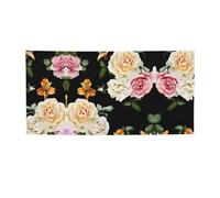 Bannière de vacances en forme de rose crème style shabby chic pour remise de diplôme, mariage