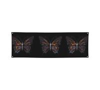 Bannière de vacances Mystery Butterfly - 61 x 180,3 cm, parfaite pour les fêtes de vacances