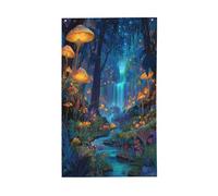 Bannière de vœux magique avec œillets pour décoration d'intérieur ou d'extérieur, 91 x 152 cm