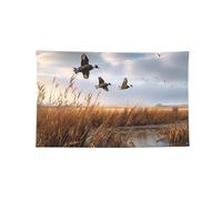 Bannière décorative à imprimé canard sauvage chassant volant - Pour intérieur et extérieur - Grande bannière pour dortoir, bar, fête en plein air, toutes saisons, 0,6 x 0,9 m