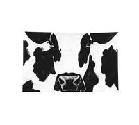 Bannière décorative à imprimé vache noire et blanche, pour intérieur et extérieur, dortoir, bar, fête extérieure, toutes saisons, 1,2 x 1,8 m