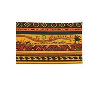 Bannière décorative à motif national africain abstrait pour intérieur et extérieur, dortoir, bar, fête extérieure, toutes saisons, 1,2 x 1,8 m