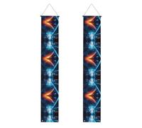 Bannière décorative à motif Science Fiction Future - Peut être utilisée à l'intérieur ou à l'extérieur, un incontournable pour les fêtes de remise de diplôme et les célébrations de remise de diplôme