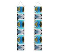 Bannière décorative à motif vacances des Maldives - Peut être utilisée à l'intérieur ou à l'extérieur, un incontournable pour les fêtes de remise de diplôme et les célébrations de remise de diplôme